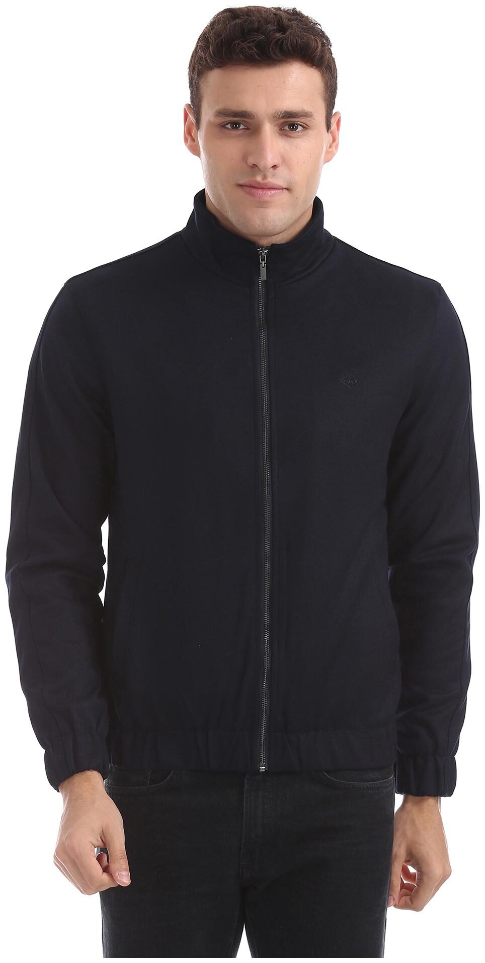 

Arrow Men Polyester Military Jacket Blue