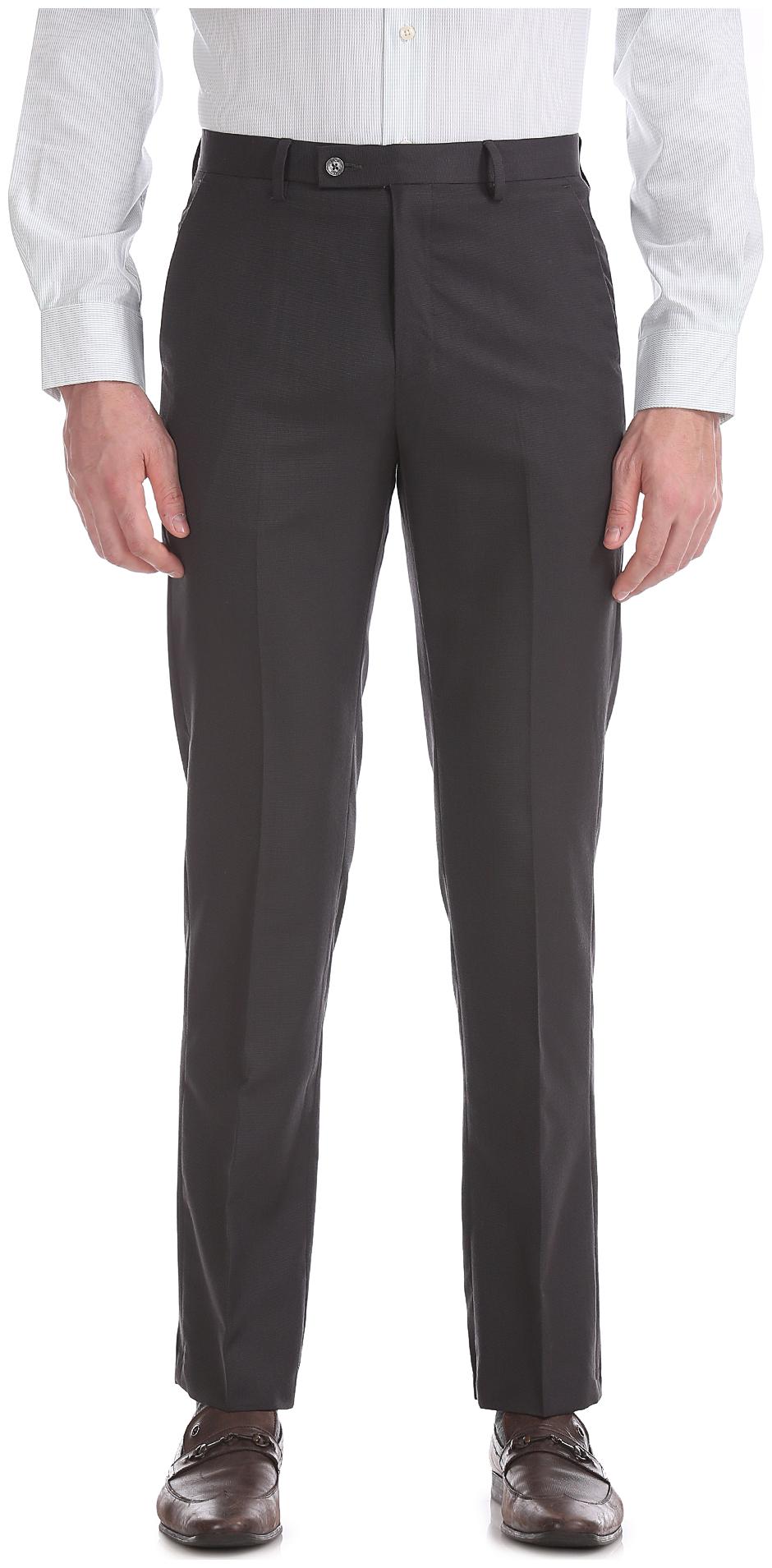

Arrow Men Solid Tapered Fit Formal Trouser - Brown