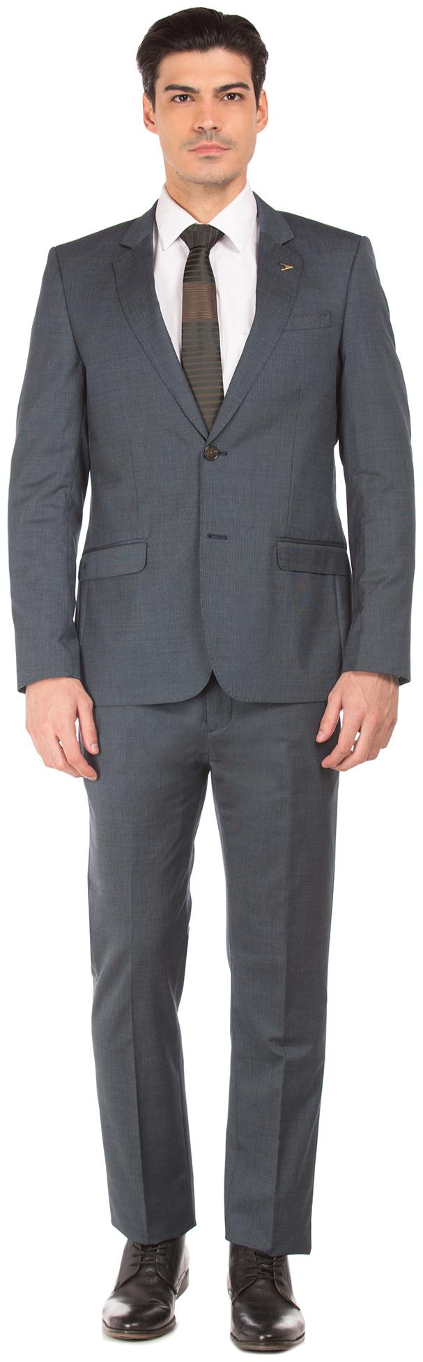 

Arrow Men Polyester Single Breasted Suit Blue