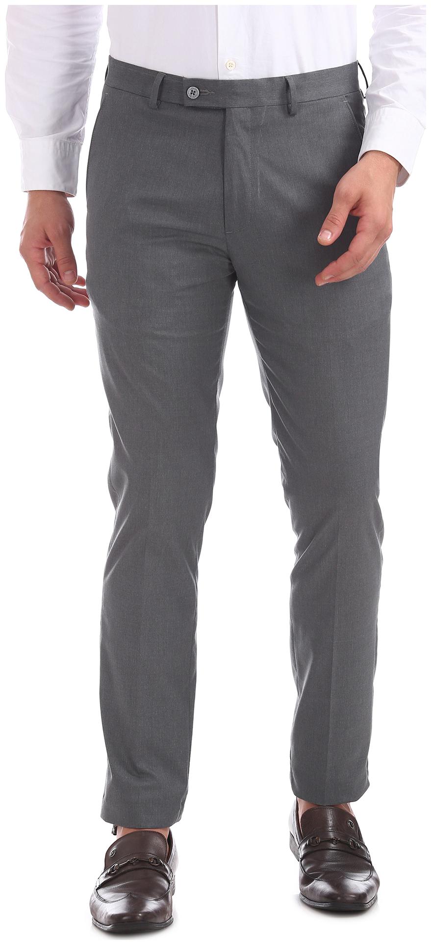 

Arrow Men Solid Skinny Fit Formal Trouser - Grey