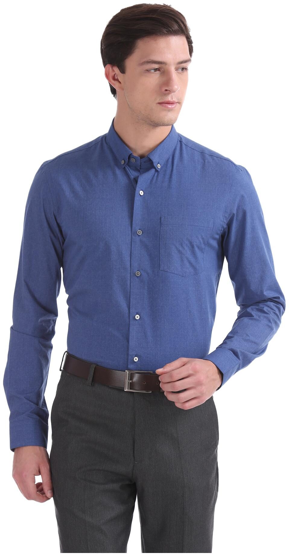 

Arrow Men Slim fit Formal Shirt - Blue