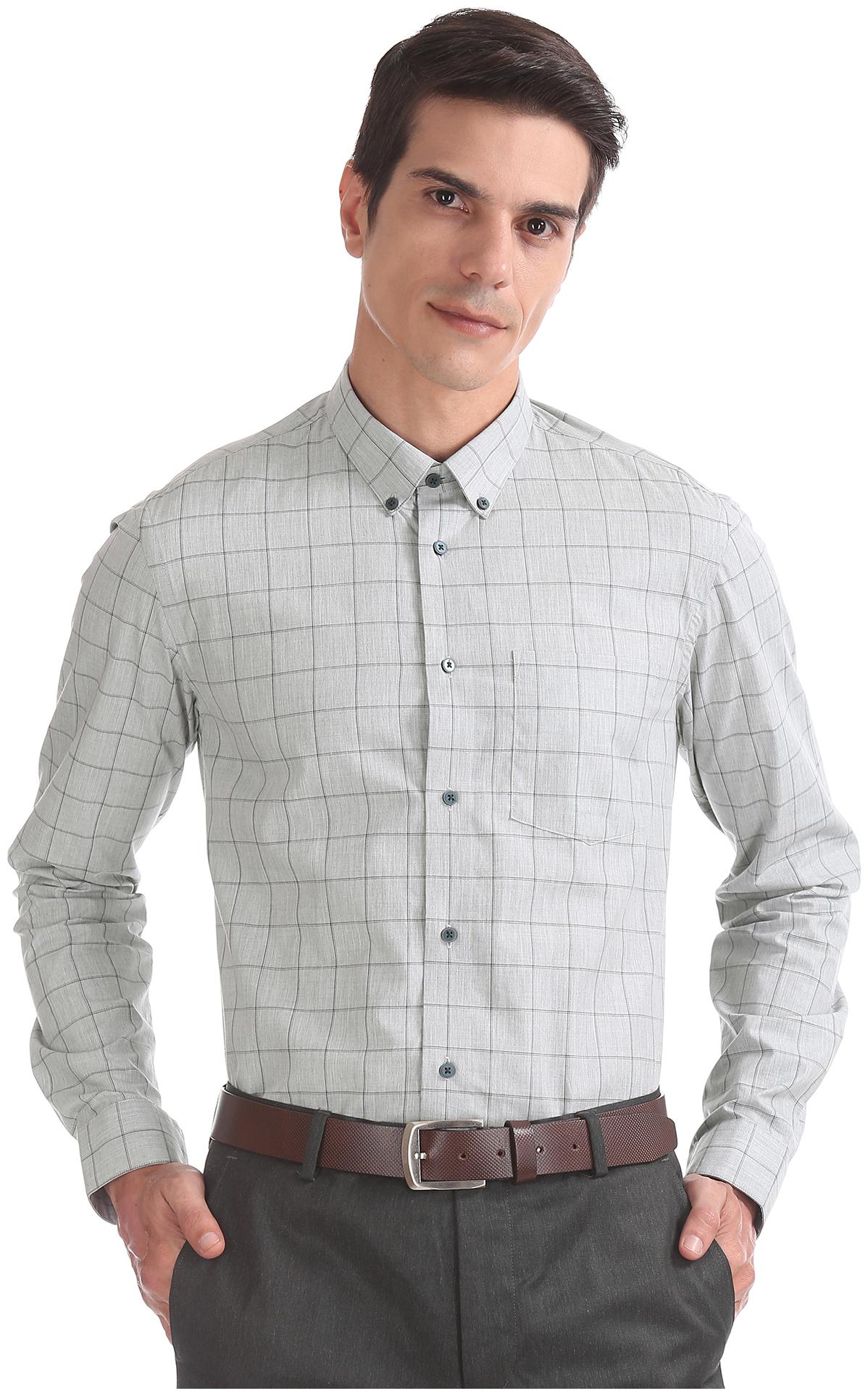 

Arrow Men Slim fit Formal Shirt - Grey