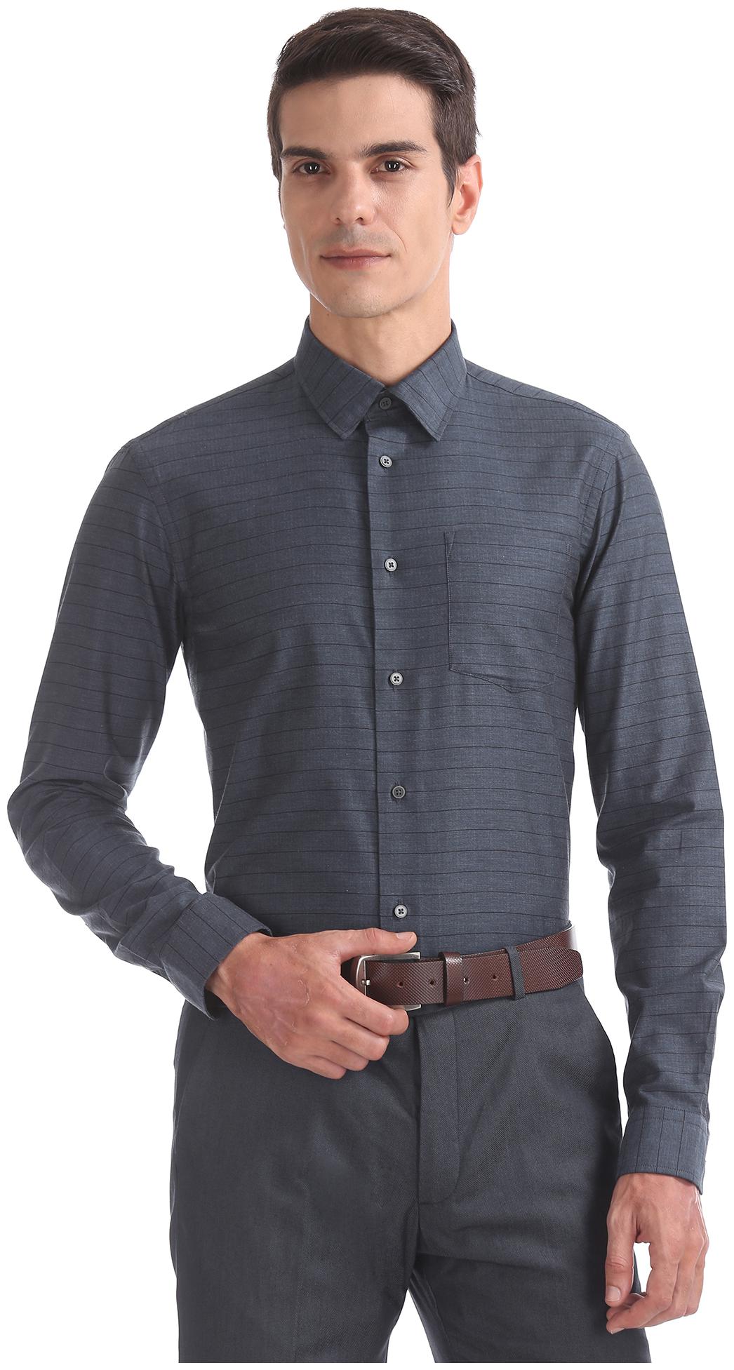 

Arrow Men Slim fit Formal Shirt - Blue