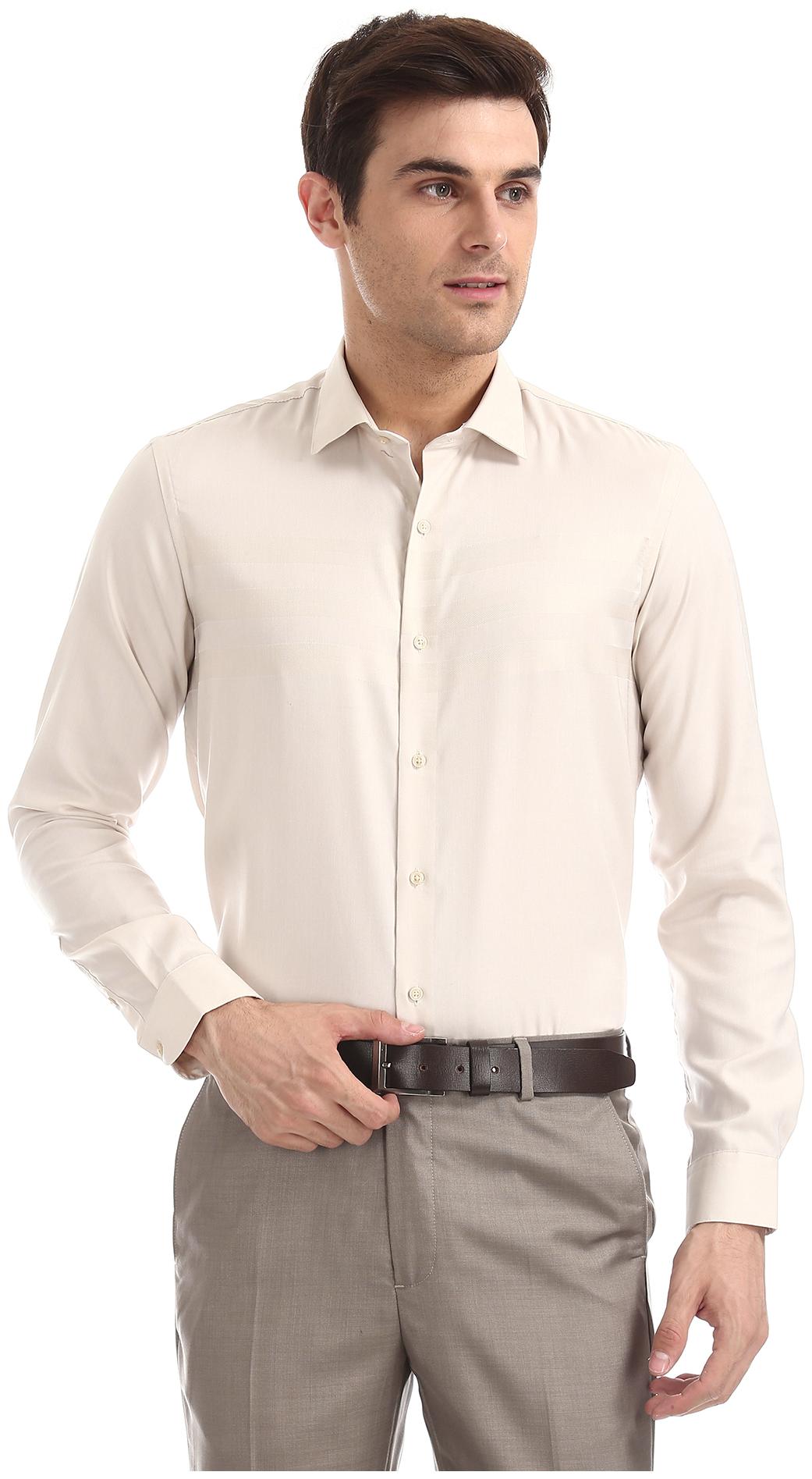 

Arrow Men Slim fit Formal Shirt - Beige