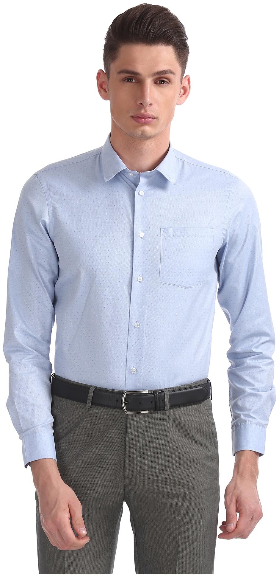 

Arrow Men Slim fit Formal Shirt - Blue