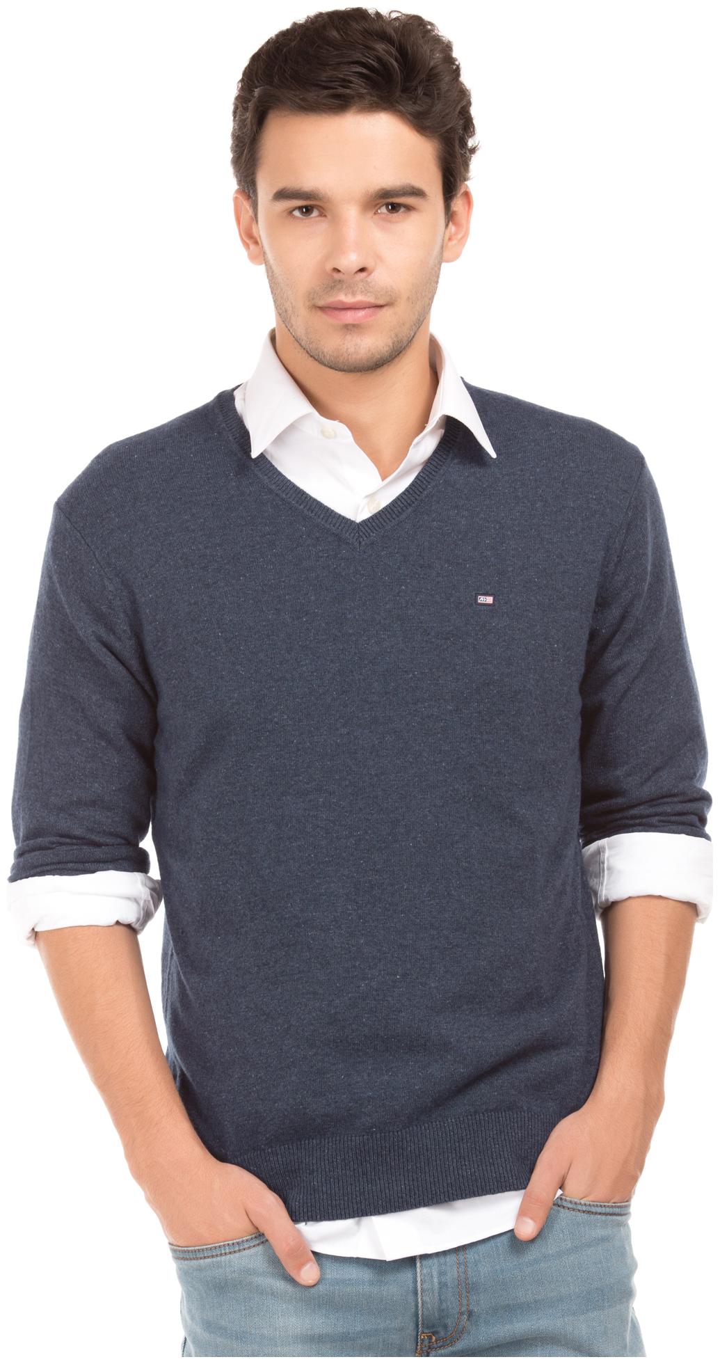 

Arrow Men Wool Pullover Blue