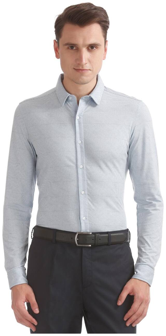 Arrow Men Regular fit Formal Shirt - Blue