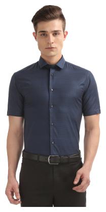 

Arrow Men Super slim fit Formal Shirt - Blue