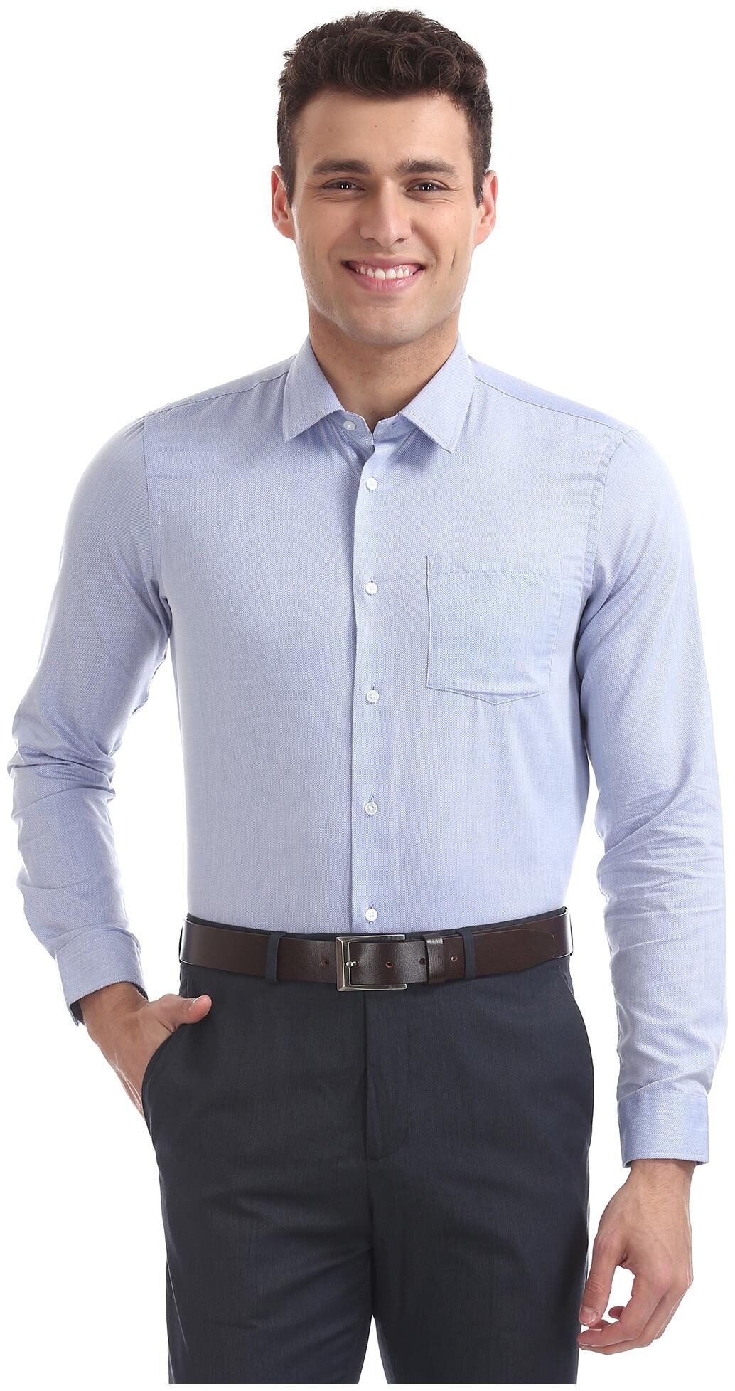 

Arrow Men Slim fit Formal Shirt - Blue