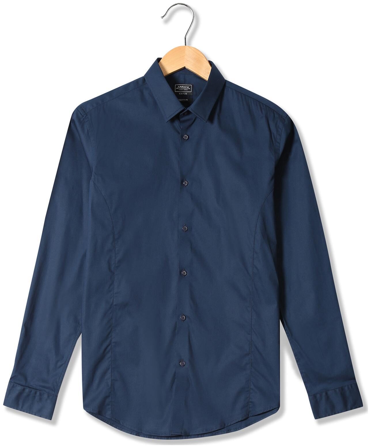 

Arrow Men Super slim fit Formal Shirt - Blue