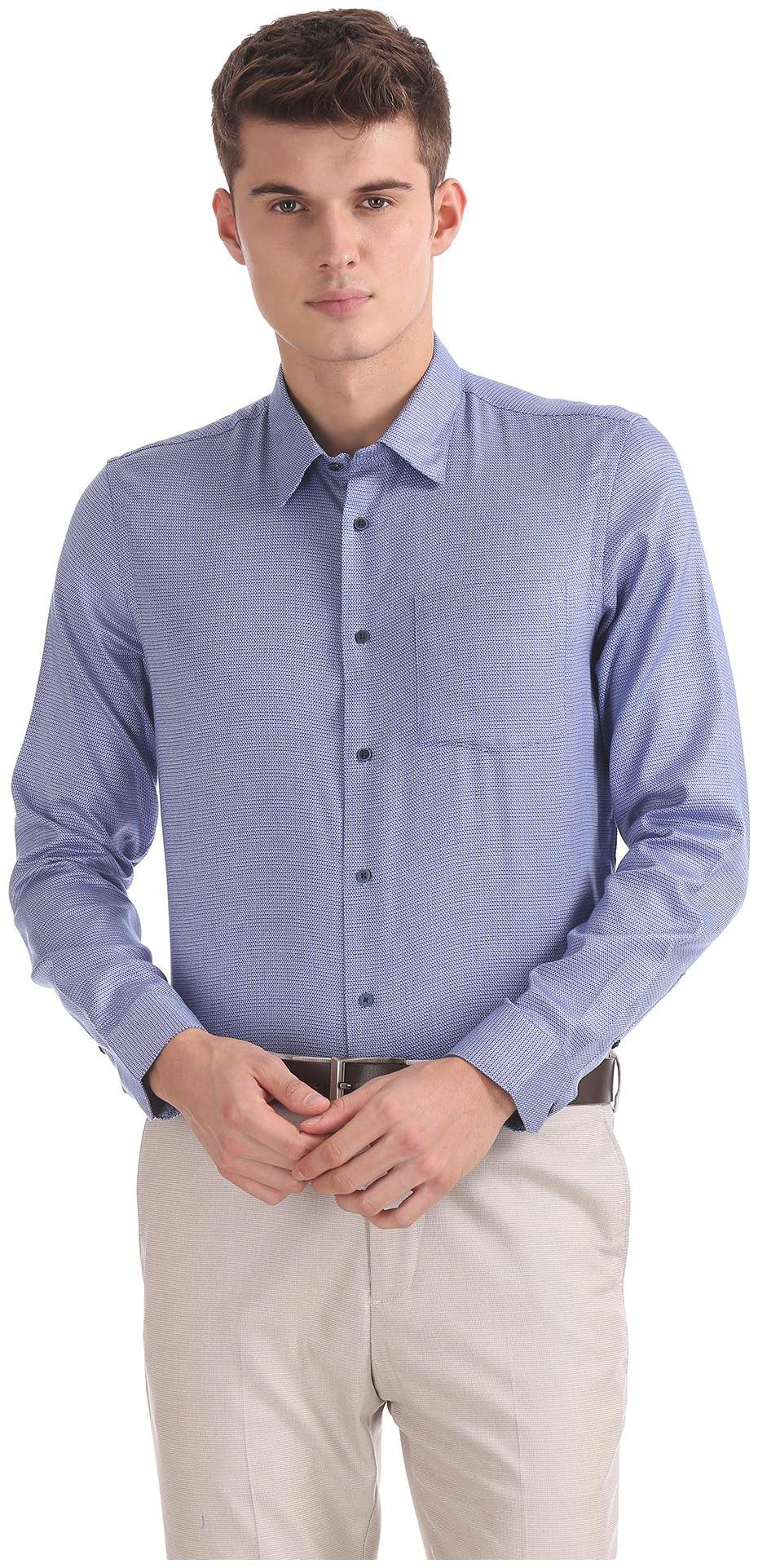 

Arrow Men Slim fit Formal Shirt - Blue