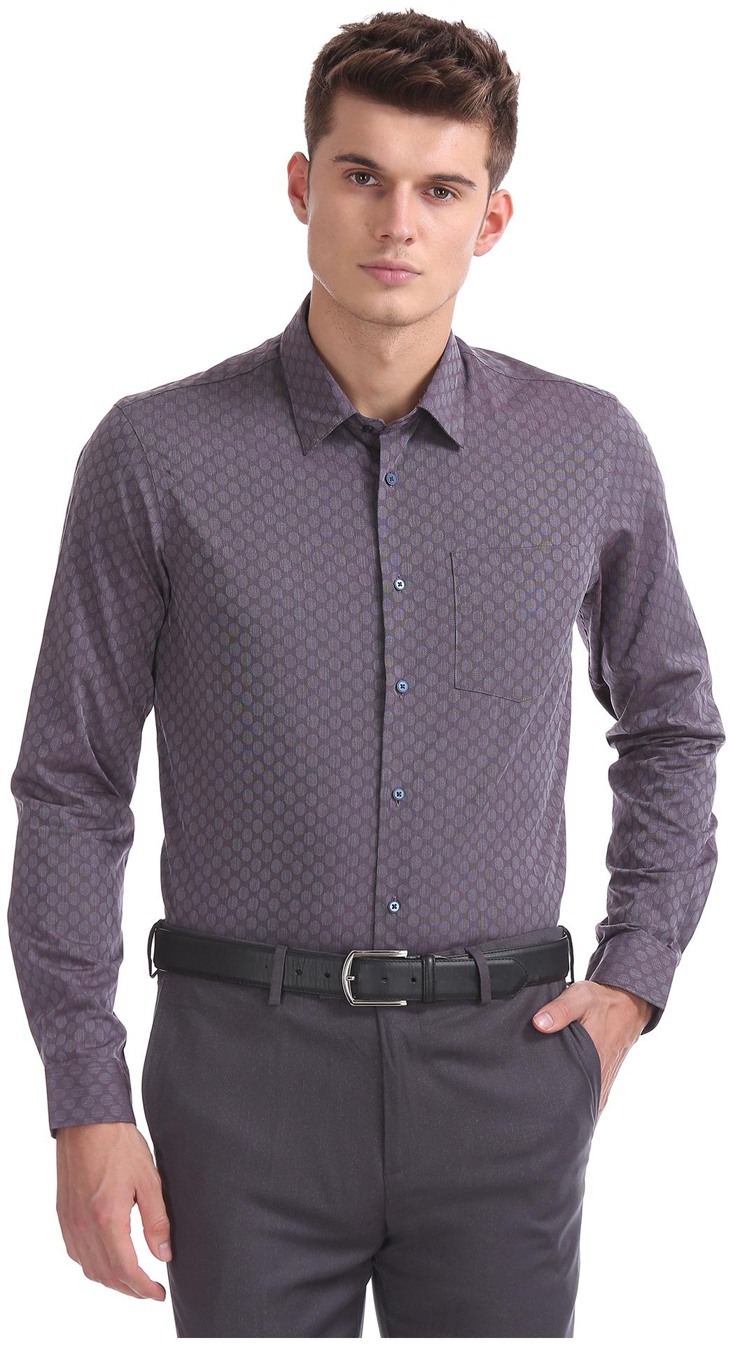 

Arrow Men Slim fit Formal Shirt - Purple