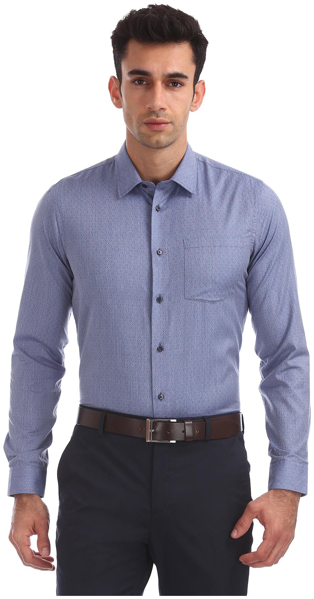 

Arrow Men Slim fit Formal Shirt - Blue