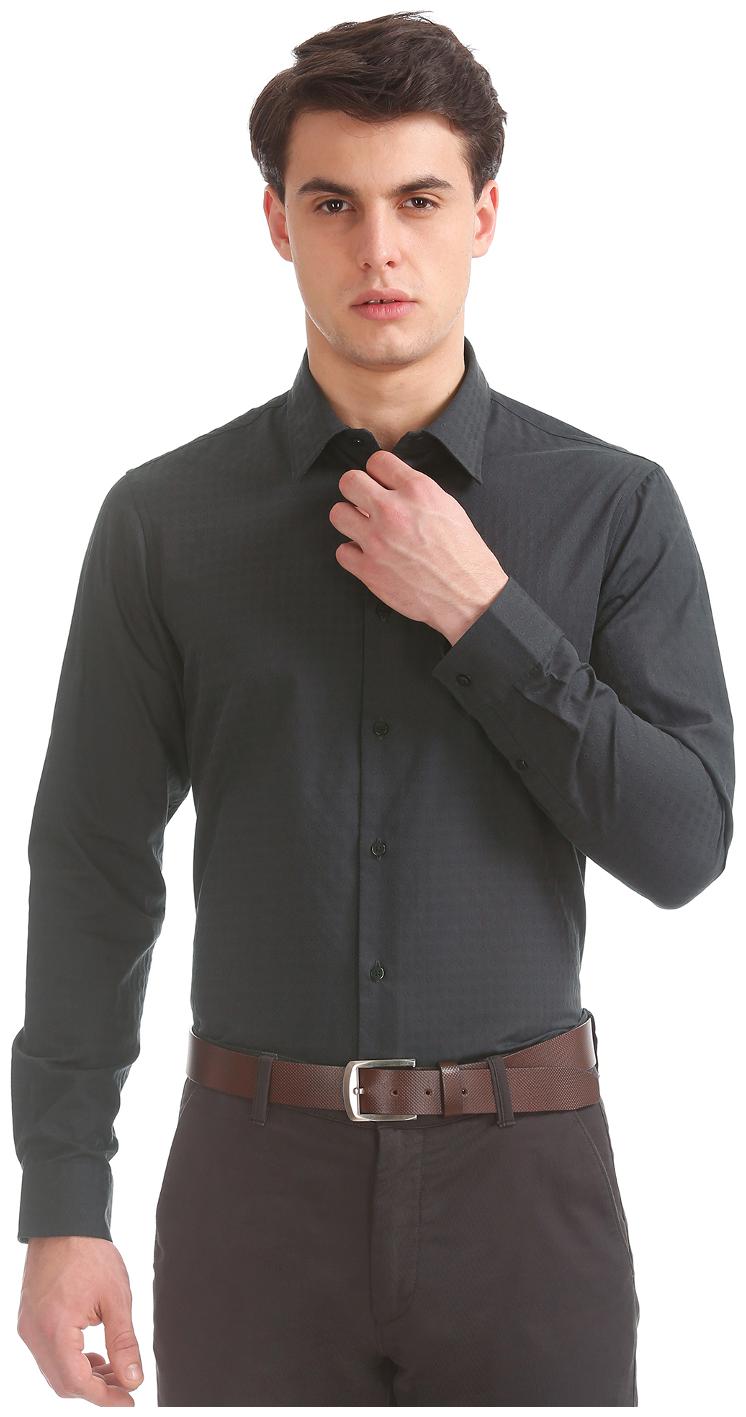 

Arrow Men Slim fit Formal Shirt - Black