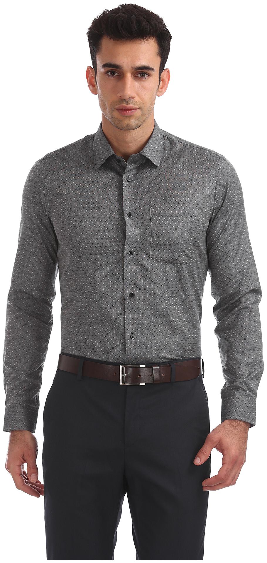 

Arrow Men Slim fit Formal Shirt - Grey