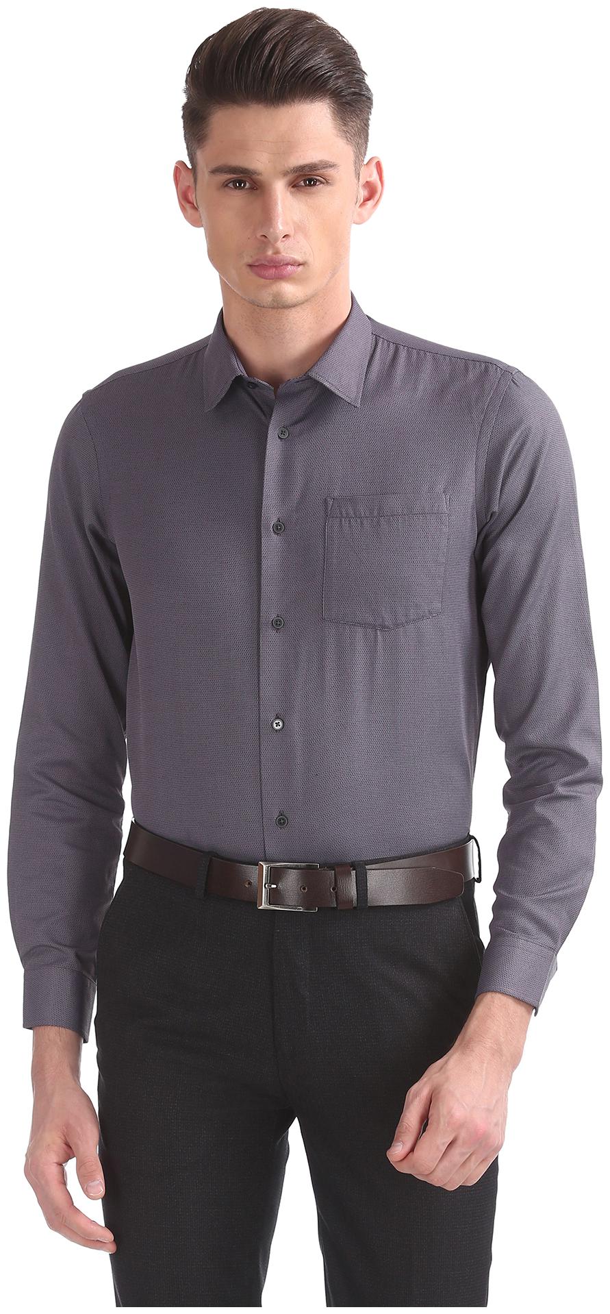 

Arrow Men Slim fit Formal Shirt - Grey