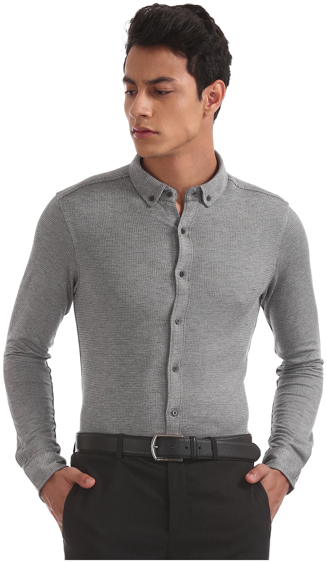 

Arrow Men Slim fit Formal Shirt - Grey