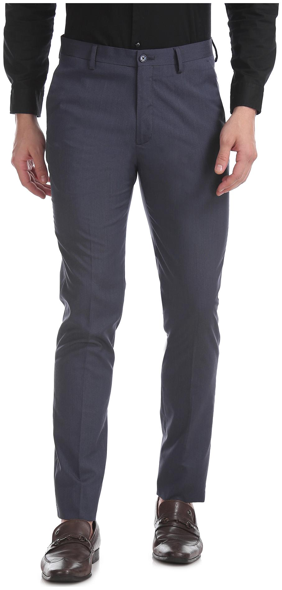 

Arrow Men Solid Skinny Fit Formal Trouser - Blue