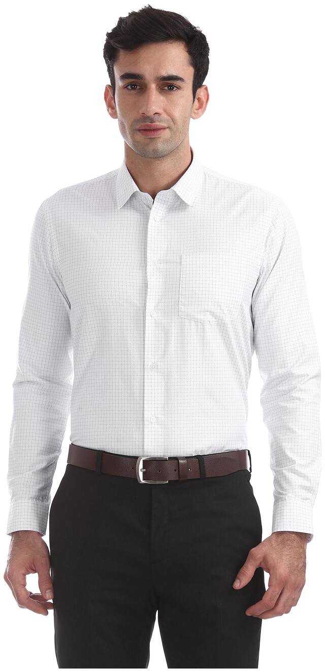 Arrow Men Slim fit Formal Shirt - White