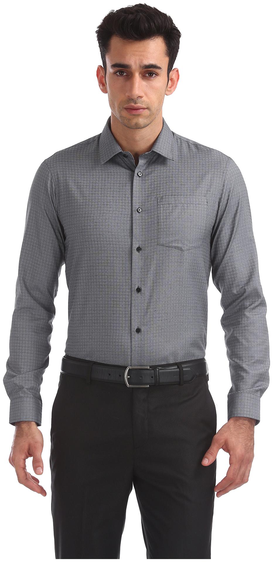

Arrow Men Slim fit Formal Shirt - Grey