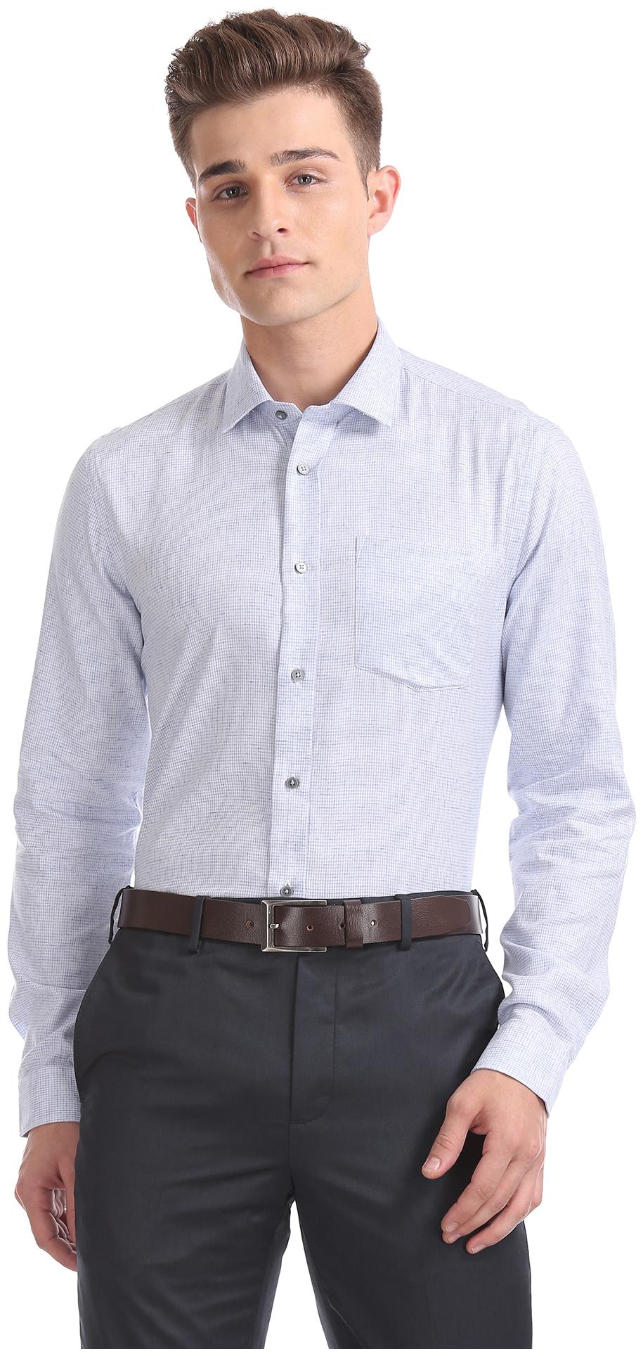 

Arrow Men Slim fit Formal Shirt - Blue