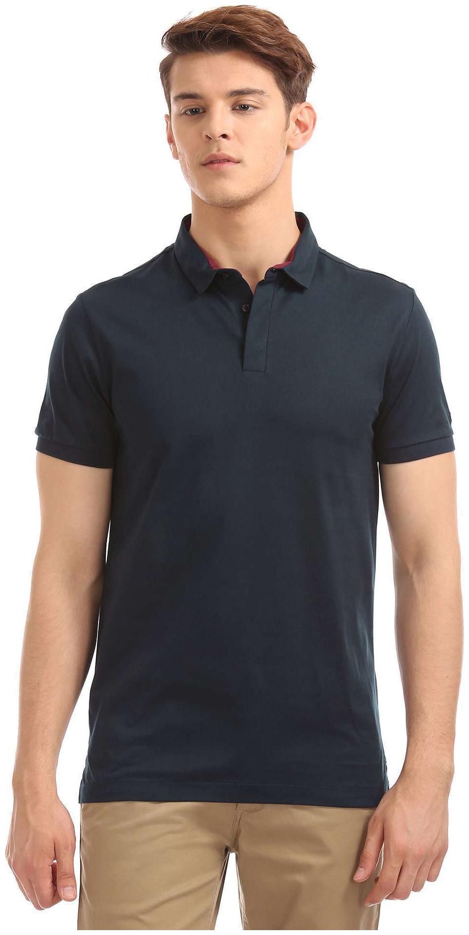 

Arrow Men Black Regular fit Cotton Polo collar T-Shirt - Pack Of 1