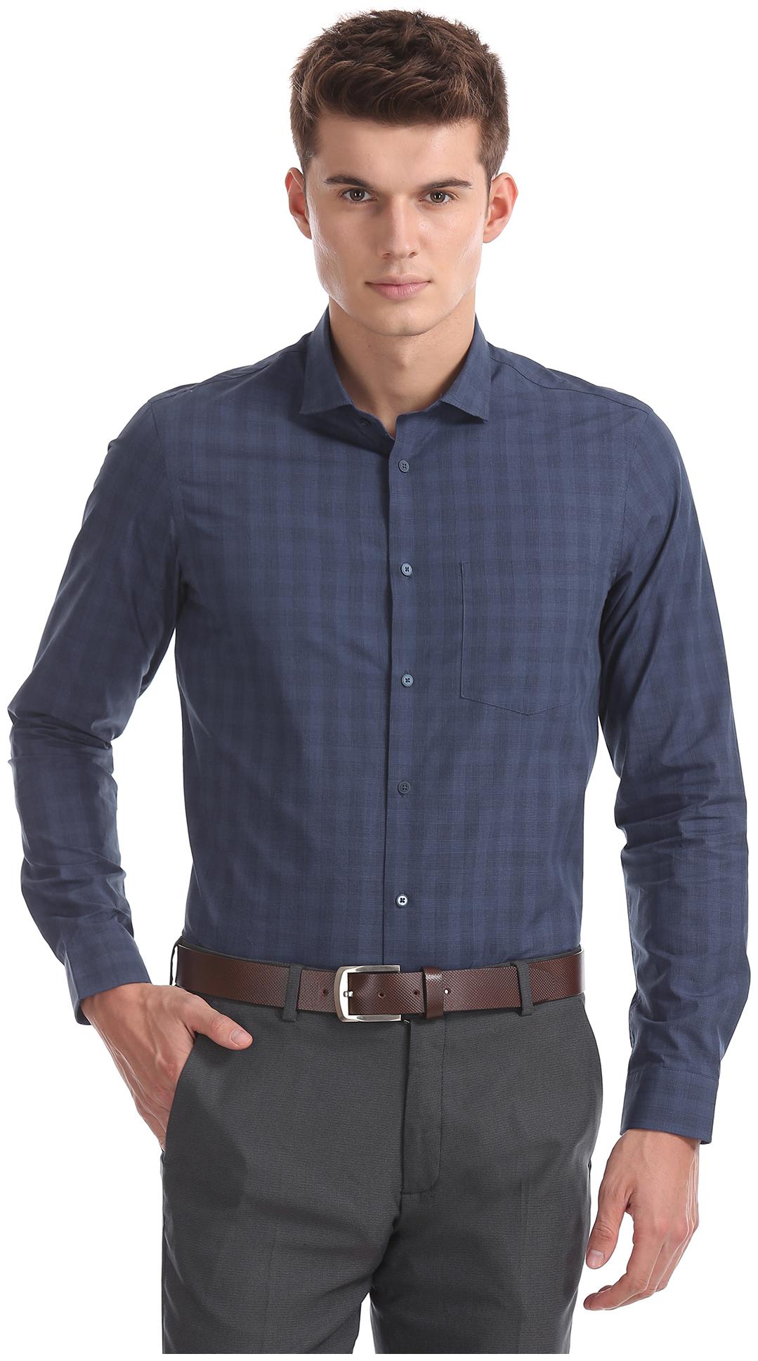 

Arrow Men Slim fit Formal Shirt - Blue