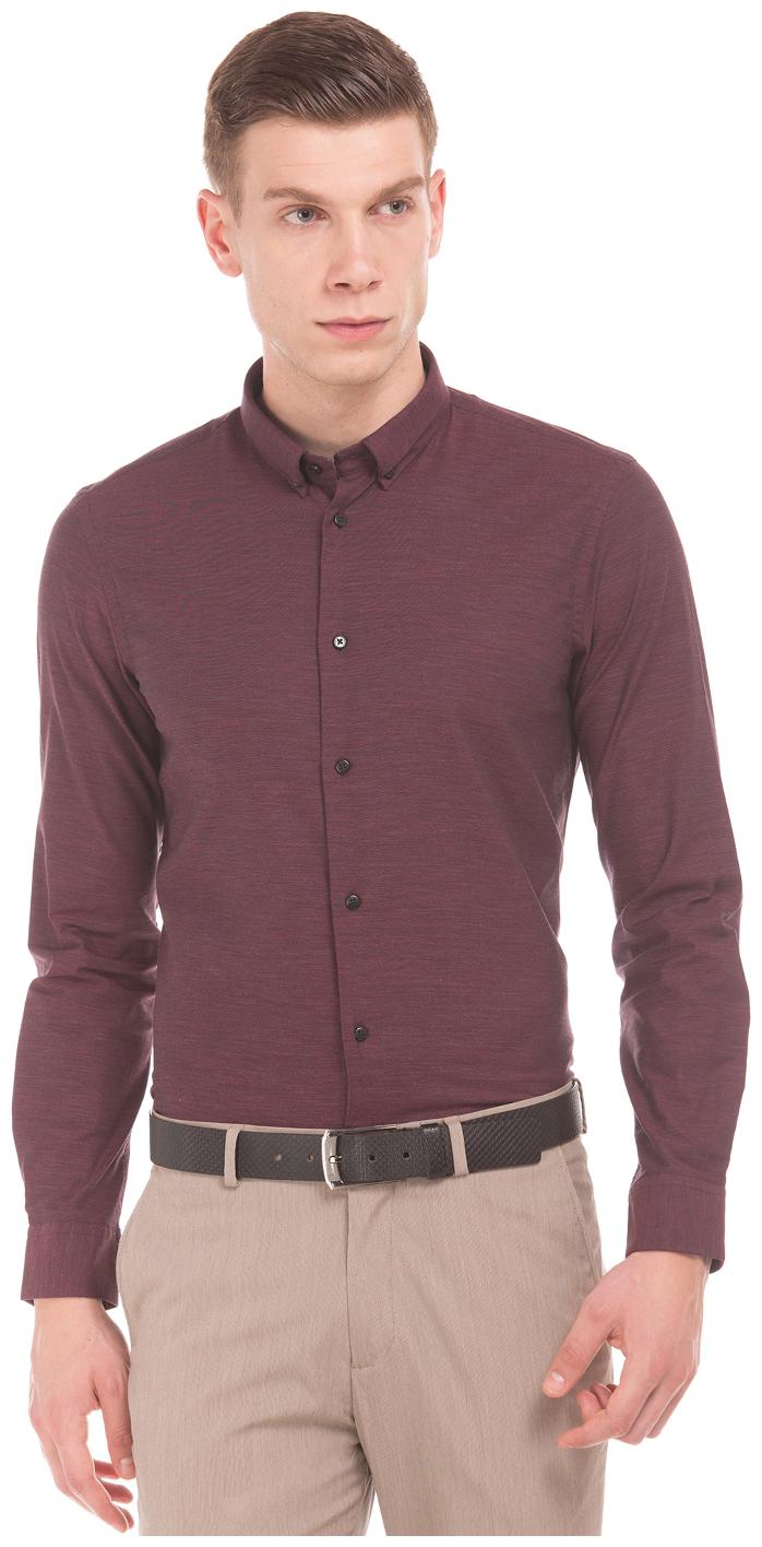 

Arrow Men Red Weaved Slim Fit Casual Shirt