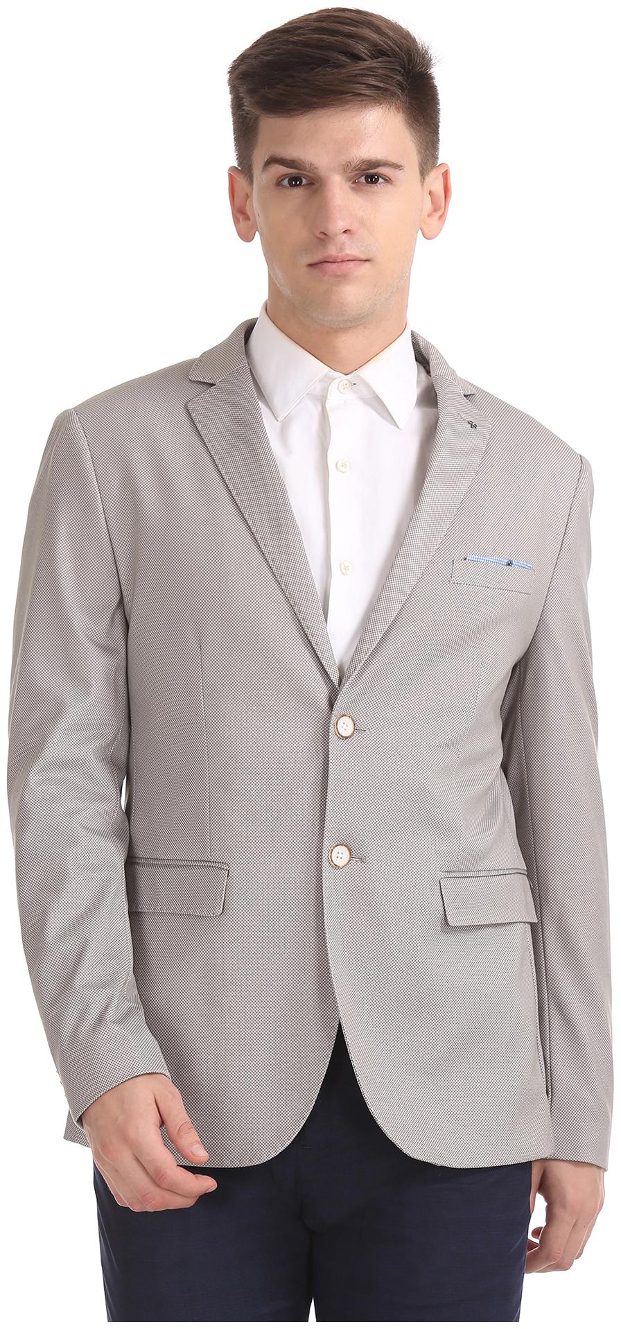 

Arrow Men Brown Solid Slim fit Single Breasted Blazer