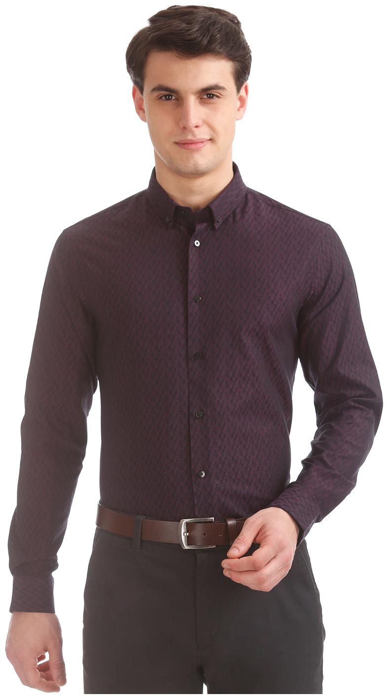 

Arrow Men Slim fit Formal Shirt - Purple