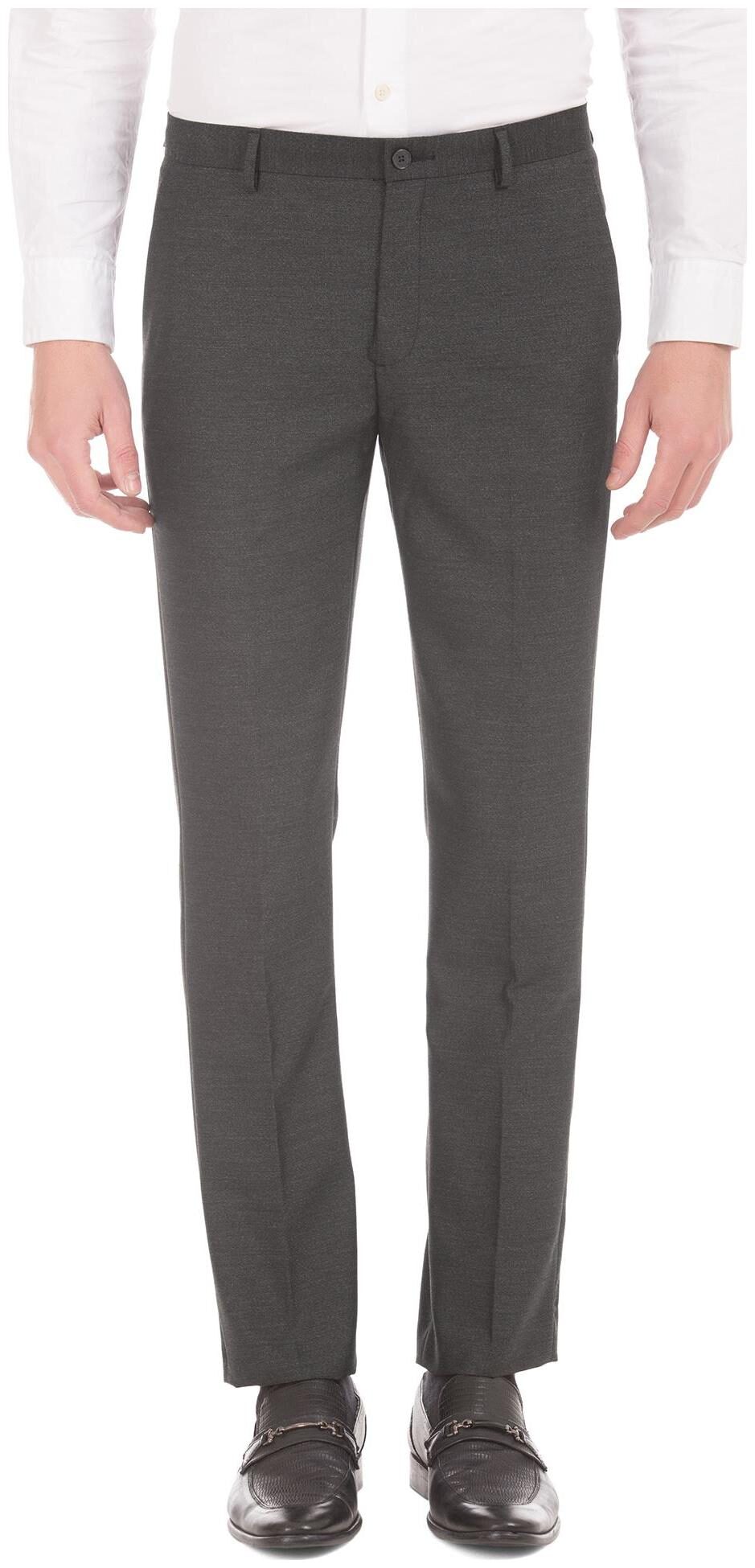 

Arrow Men Solid Tapered Fit Formal Trouser - Grey