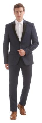 

Arrow Newyork Blue Polyester Single Breasted Two Piece Suit