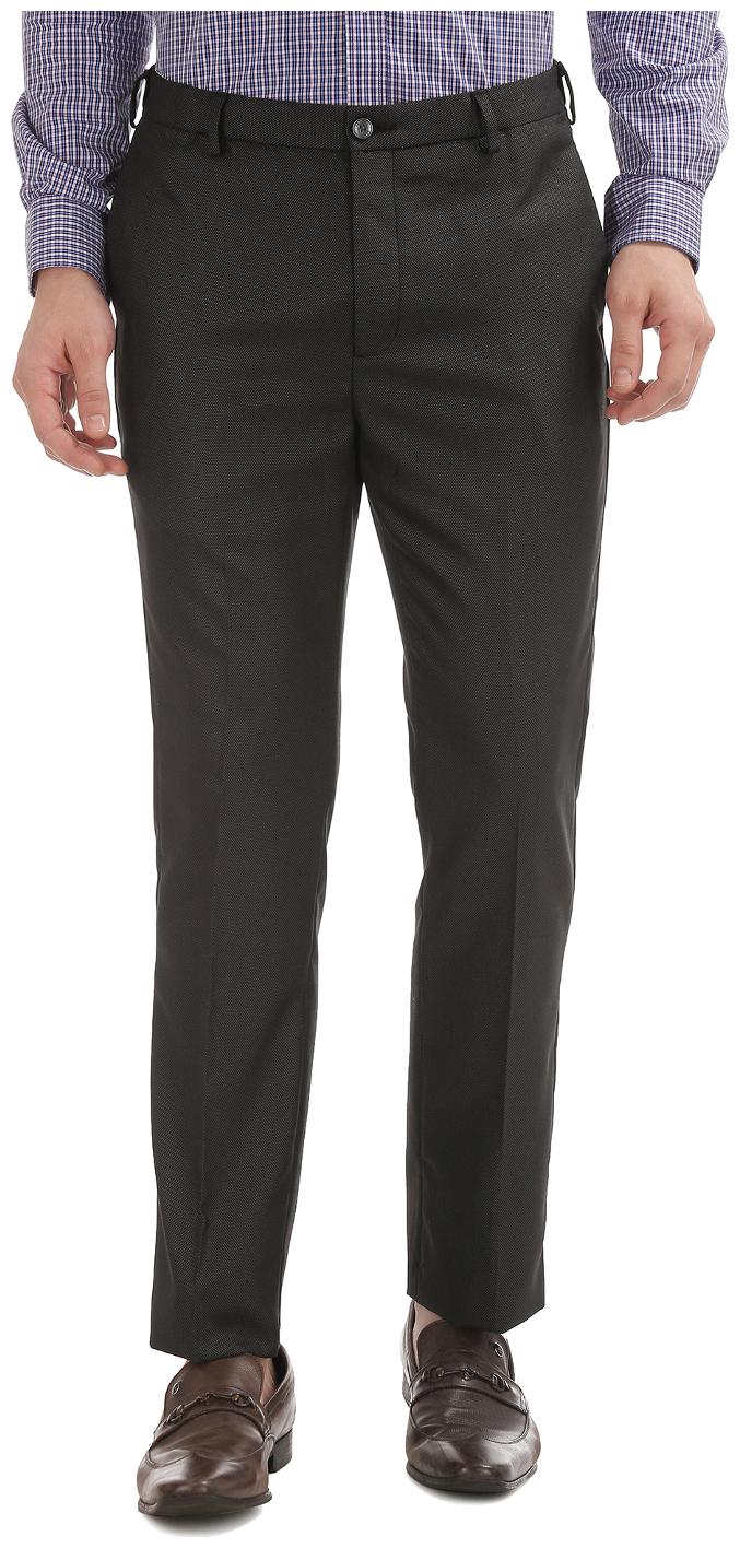 

Arrow Men Solid Tapered Fit Formal Trouser - Black