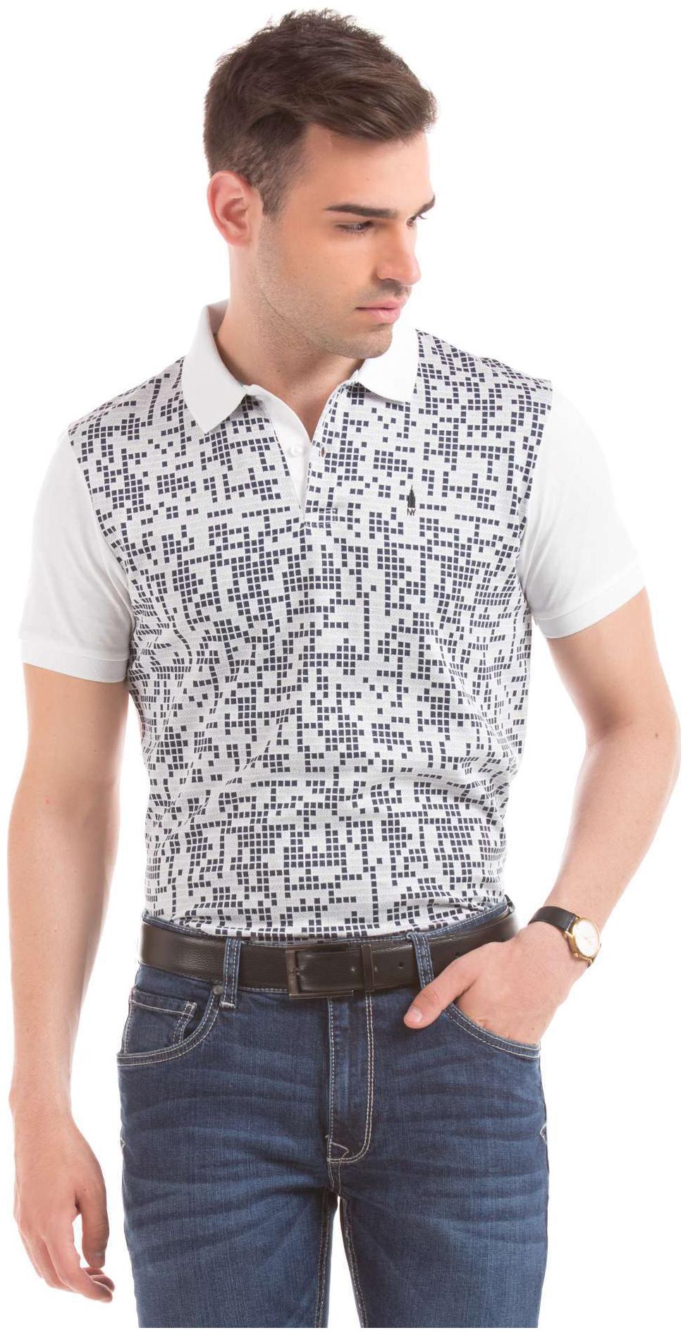 

Arrow Men White Regular fit Cotton Polo collar T-Shirt - Pack Of 1