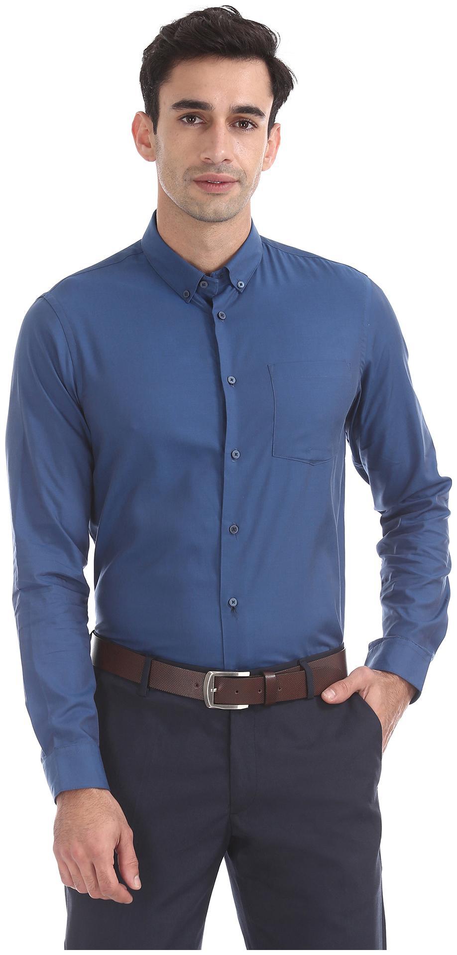 

Arrow Men Slim fit Formal Shirt - Blue
