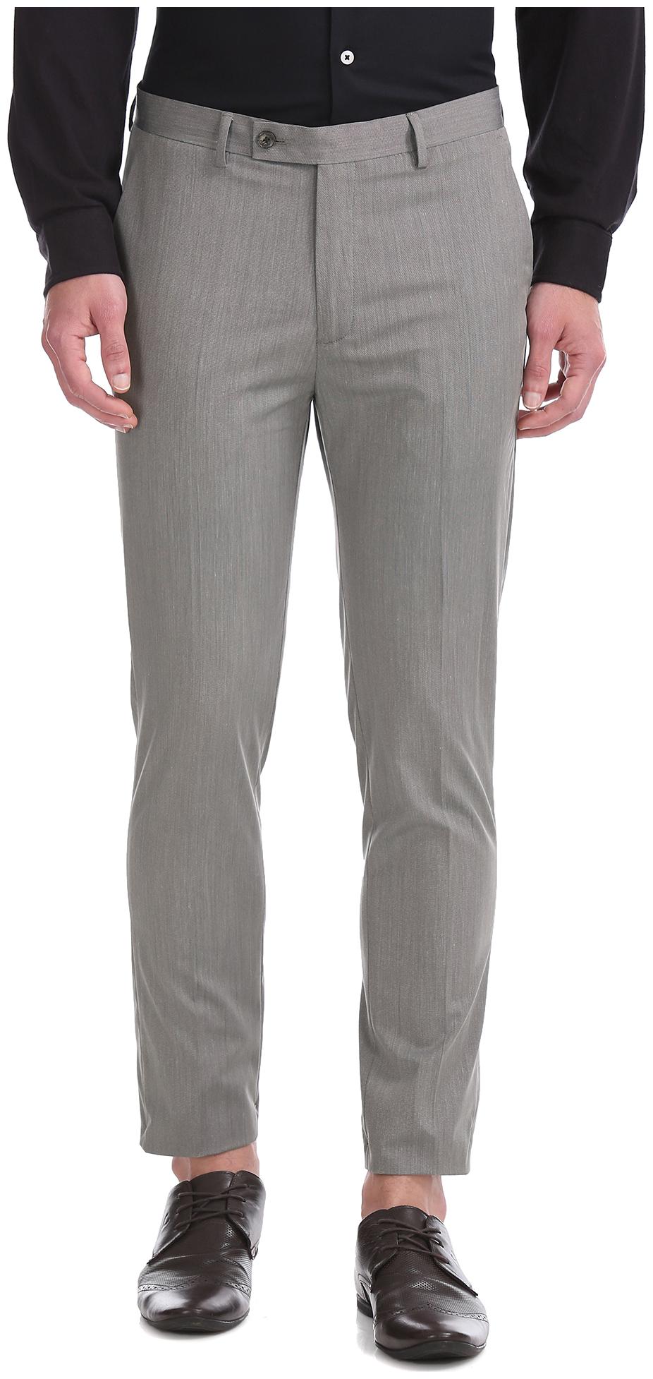 

Arrow Men Solid Skinny Fit Formal Trouser - Grey