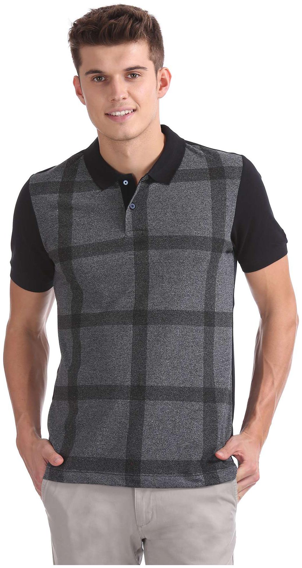 

Arrow Men Black Regular fit Cotton Polo collar T-Shirt - Pack Of 1