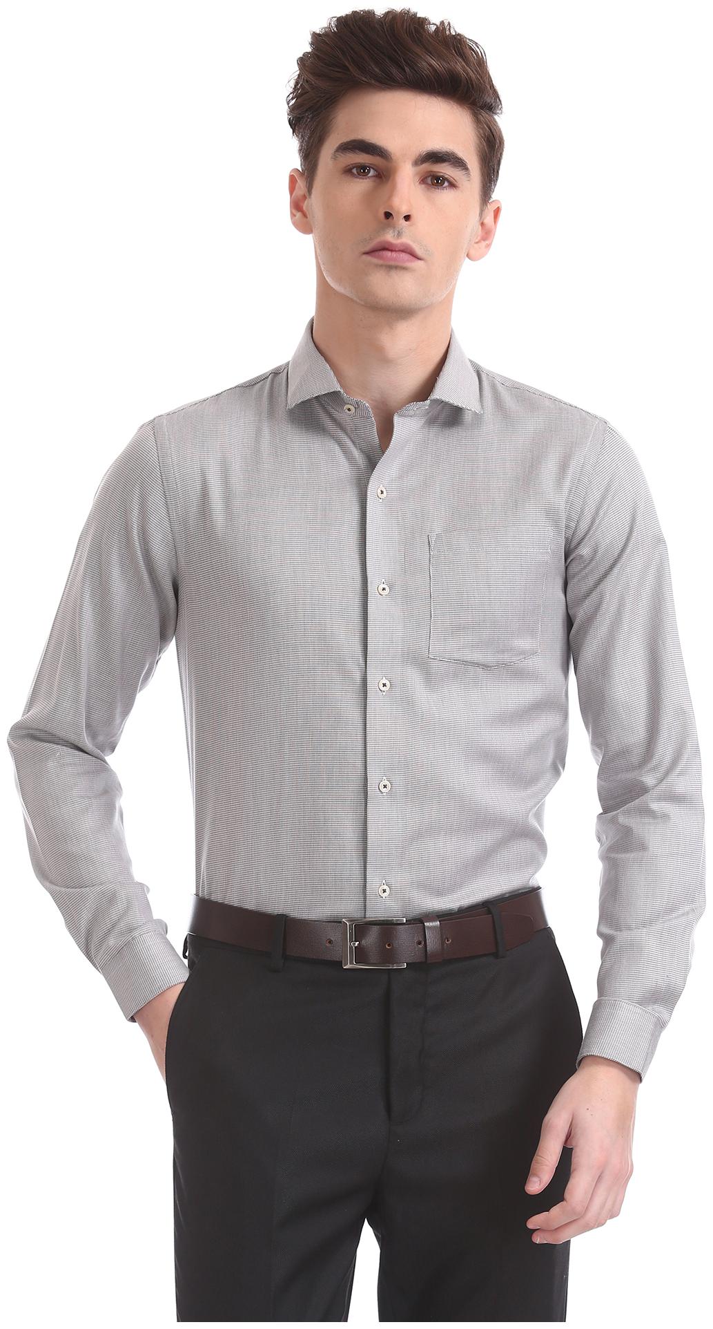 

Arrow Men Slim fit Formal Shirt - Grey