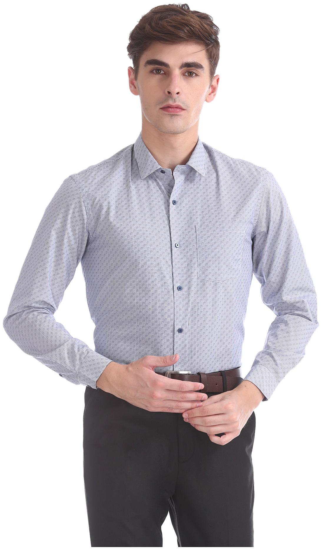 

Arrow Men Super slim fit Formal Shirt - Blue