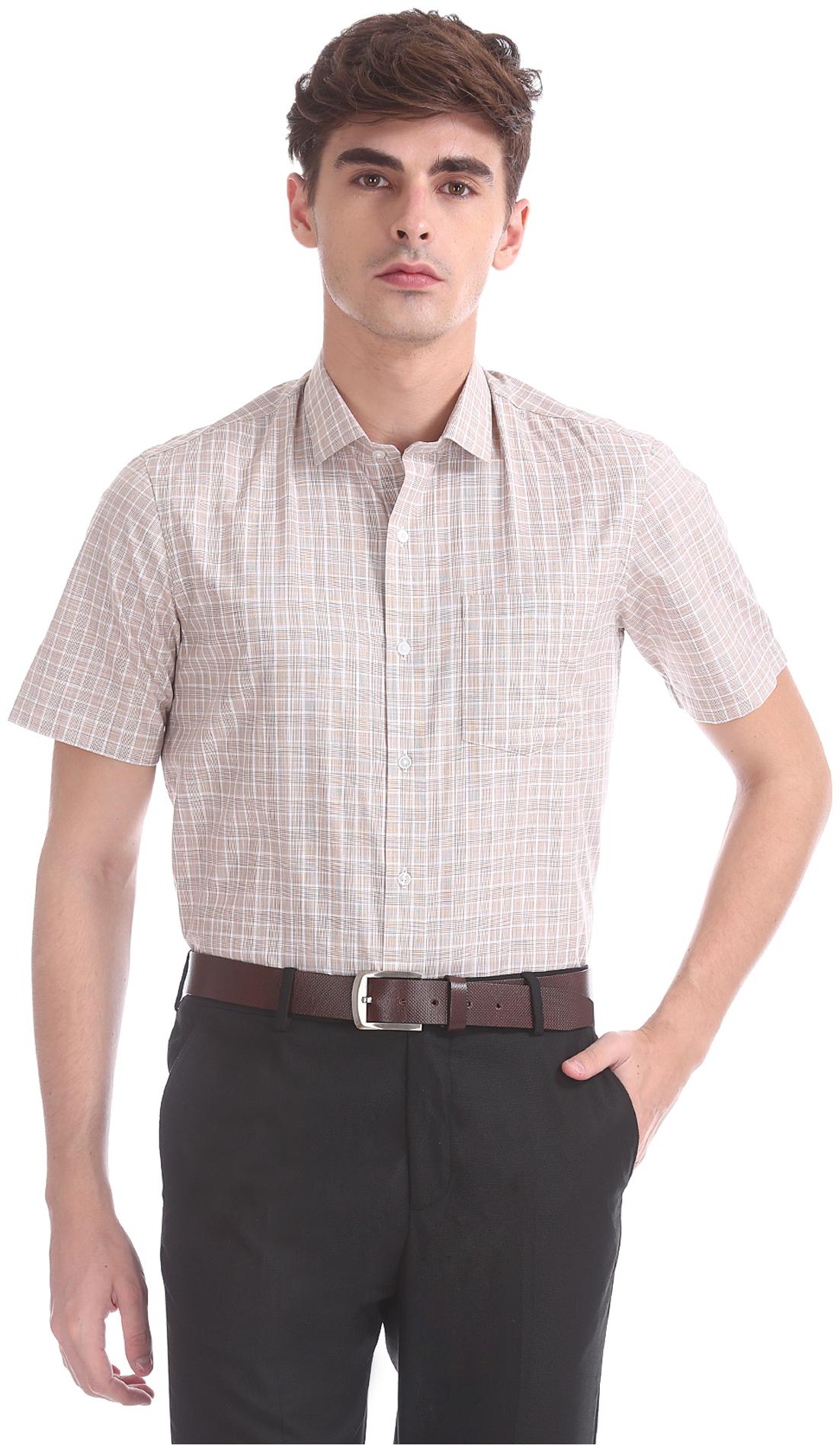 

Arrow Men Slim fit Formal Shirt - Beige
