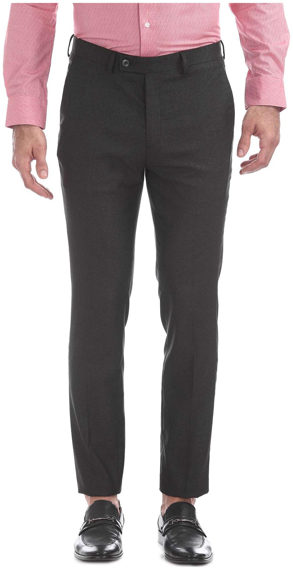 

Arrow Men Solid Slim Fit Formal Trouser - Grey