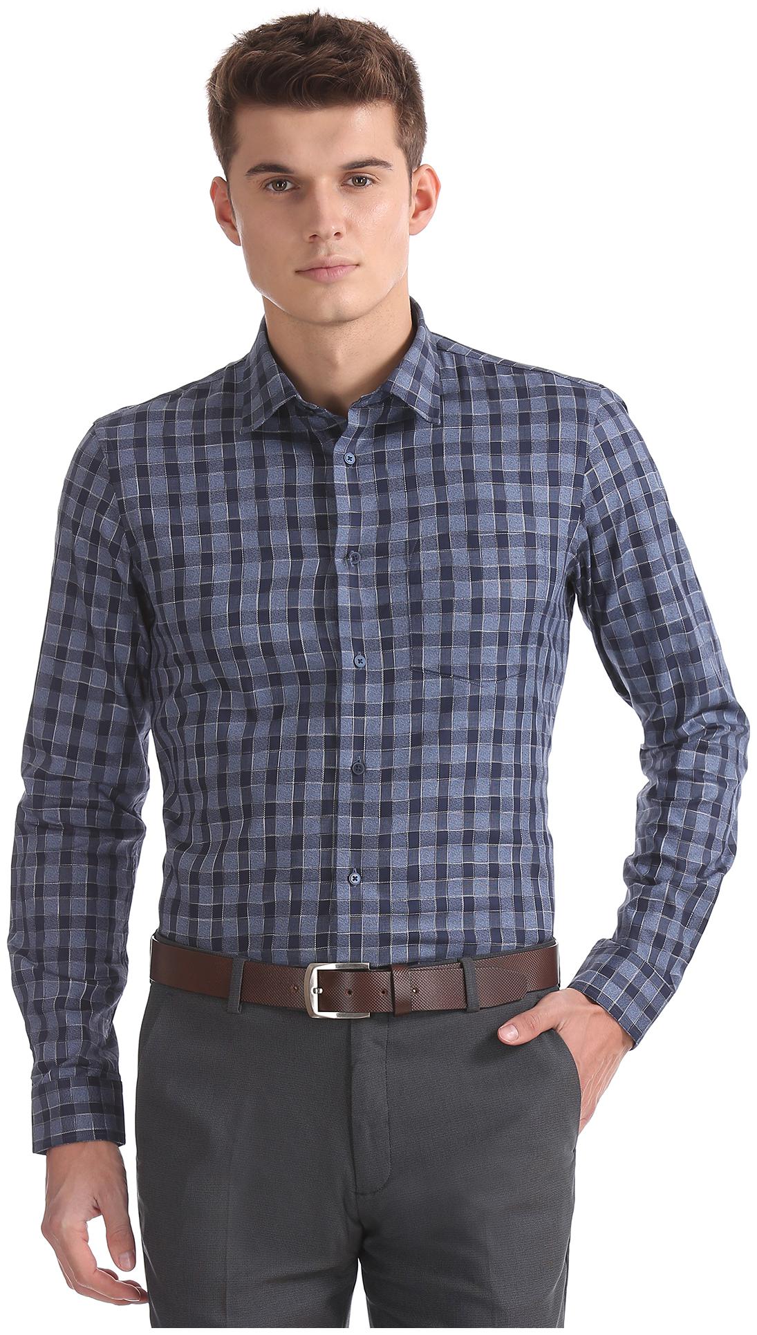 

Arrow Men Slim fit Formal Shirt - Blue