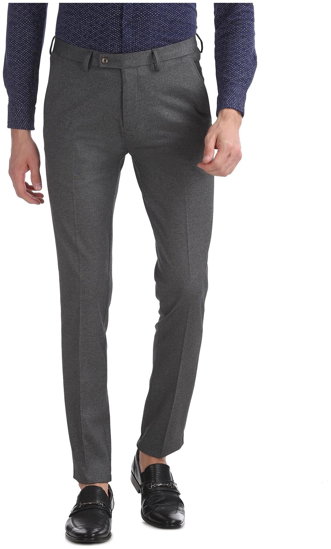 

Arrow Men Solid Slim Fit Formal Trouser - Grey