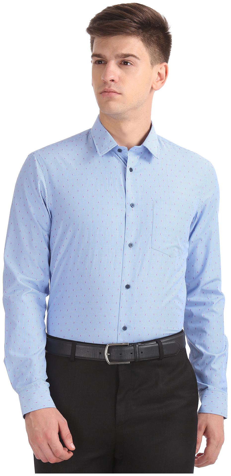 

Arrow Men Slim fit Formal Shirt - Blue