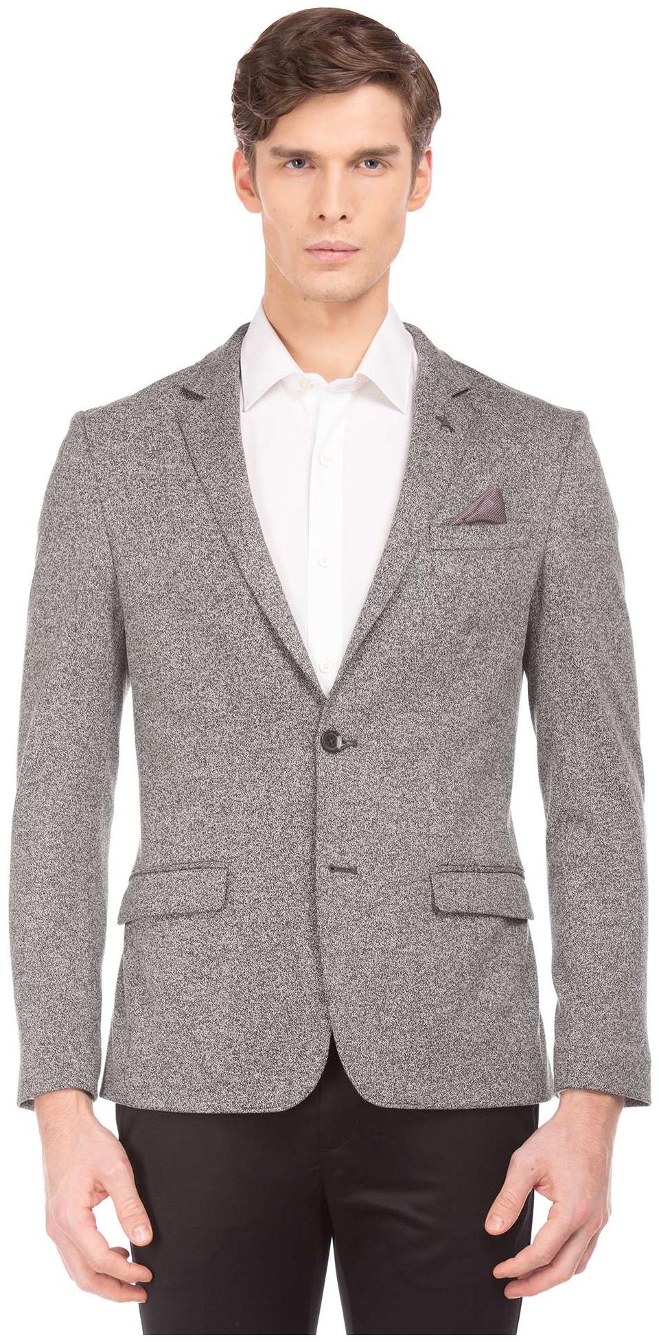 

Arrow Men Grey Solid Slim fit Single Breasted Blazer