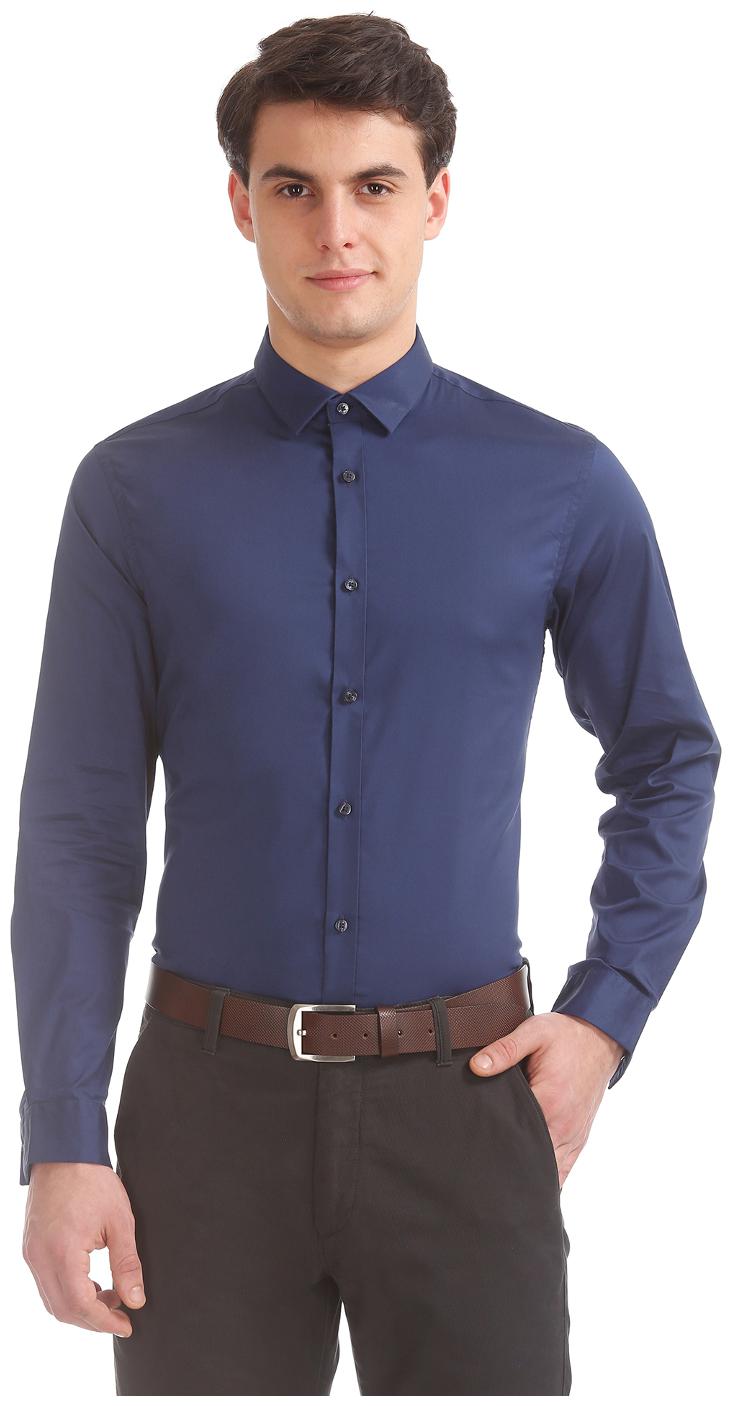 

Arrow Men Super slim fit Formal Shirt - Blue
