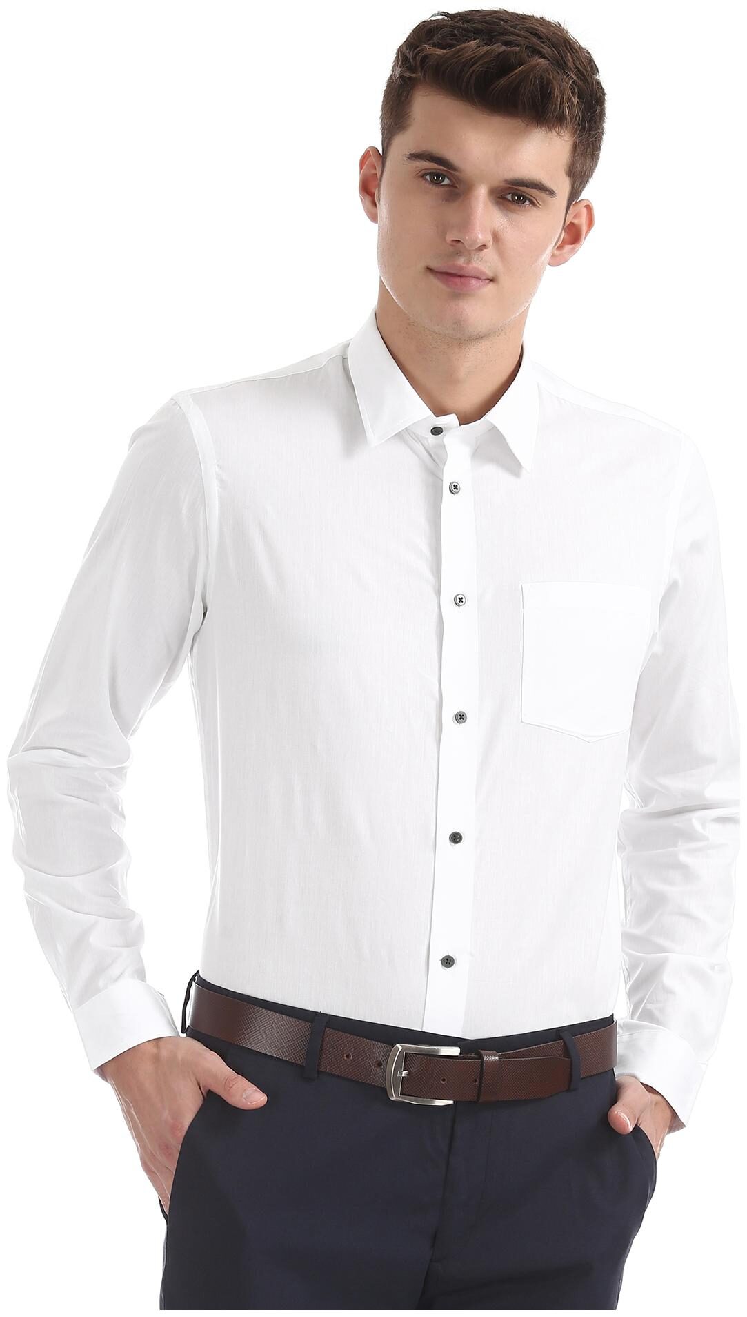

Arrow Men Slim fit Formal Shirt - White