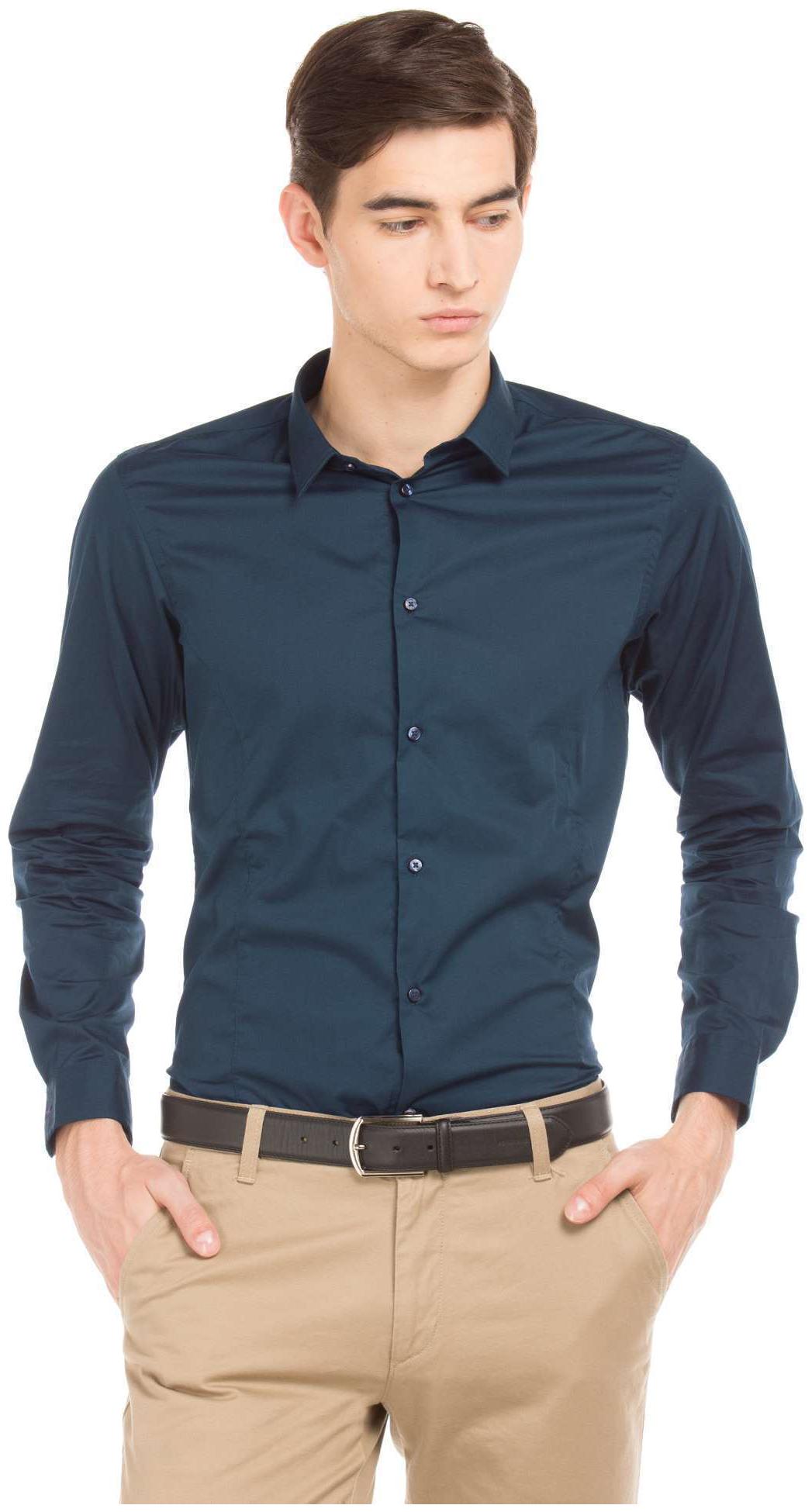 

Arrow Men Blue Solid Super Slim Fit Casual Shirt
