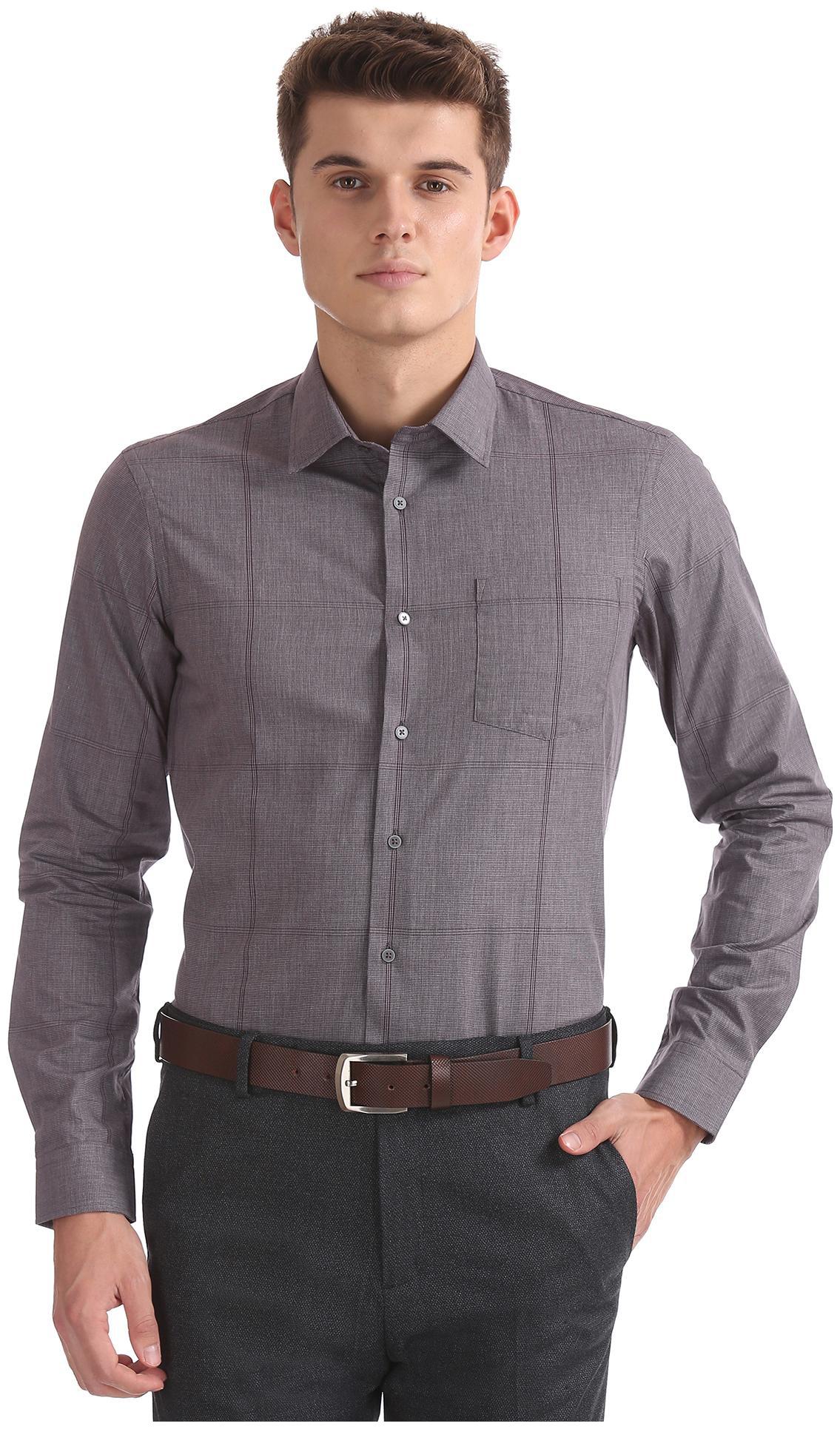 

Arrow Men Slim fit Formal Shirt - Brown