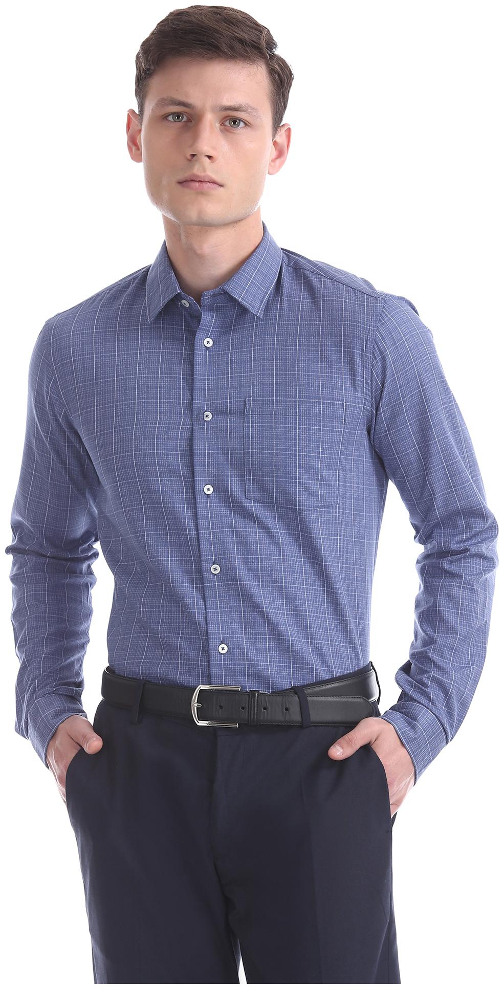 

Arrow Men Slim fit Formal Shirt - Blue